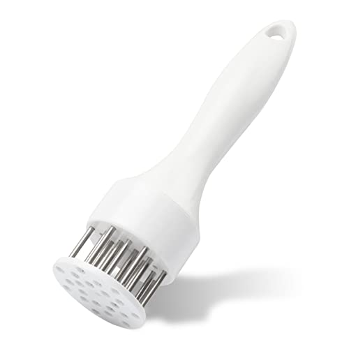 Defutay Meat Tenderizer Tool,Kitchen Gadgets, 21 Pin Stainless Steel Meat Tenderizer Needle For Tenderizing Marinade Fish Pork Beef Steak Poultry (White2) #TOP14