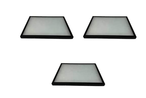 Riker Glass Top Display Cases for Collectables, Arrowheads, Medals & More (3 Pack 16 x 12 x 0.75)