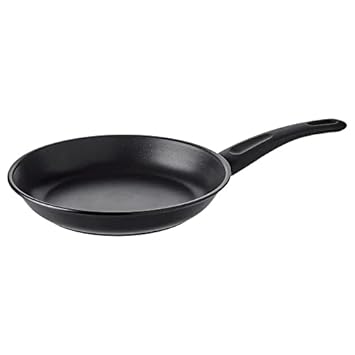 Ikea Extra Thick Walls and Base/Non-Stick Frying pan, Black_Sold by Bunnings Home (24cm)