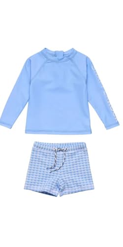 Snapper Rock, Boys, Seaside Blue Long Sleeve Set (Infant/Toddler/Little Kid), Blue, 6 Months-12 Months Infant