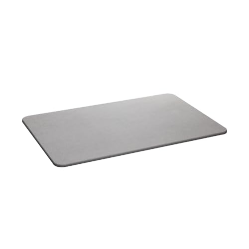 LYOR - Tapete de Pedra Diatomita para Banheiro Cinza 60cm x 39cm