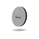 Maxshine 3" Universal 2-Pack Orange Peel Remover Velvet Polishing Pads – 3000 Grit (80mm) – Hook & Loop for Polisher Plate – Professional Paint Refining & Detailing Pad