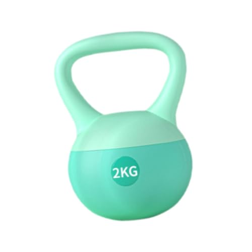 Oshhni Pesa rusa suave, pesa rusa para fitness, agarre antideslizante, ejercicio corporal, pesa rusa para entrenamiento de fuerza para levantar caderas, Verde