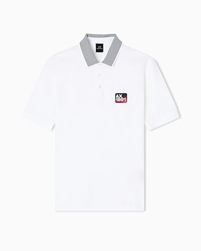 Polo Armani Exchange con logo pequeño miniatura 1