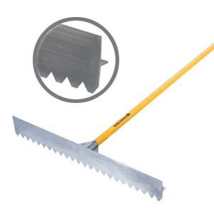 Midwest Rake Lute (Various Width Head: 24- 42) 24 Head Width 1-1/8 x 82 Handle Standard Lute Head Gusset Brace
