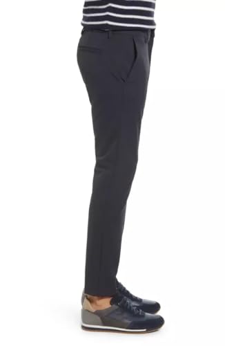 Theo Tapered Leg Stretch Pants in Dark Grey US 32X322