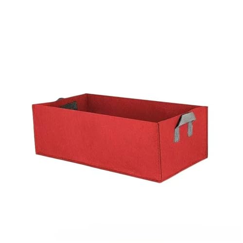 VMDVBNA Jardinera Elevada Bolsa for Plantar en jardín con asa, Adecuada for Verduras, Flores y plántulas, macetas for Exteriores para Maceta(Red)