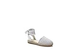  Guess - Alpargatas de Piel para niña * Plateado Size: 32 EU