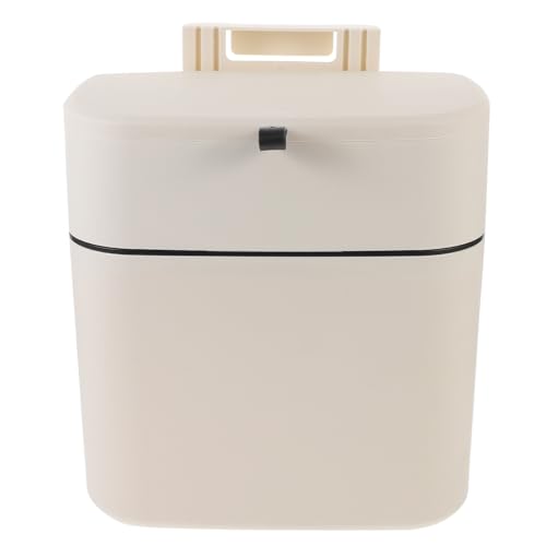 Caneca de basura colgante pequeña para cocina beige