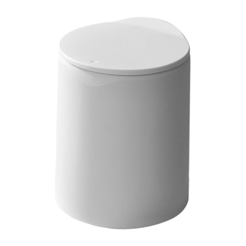 Caneca de basura rectangular de plástico con tapa, 1 ml