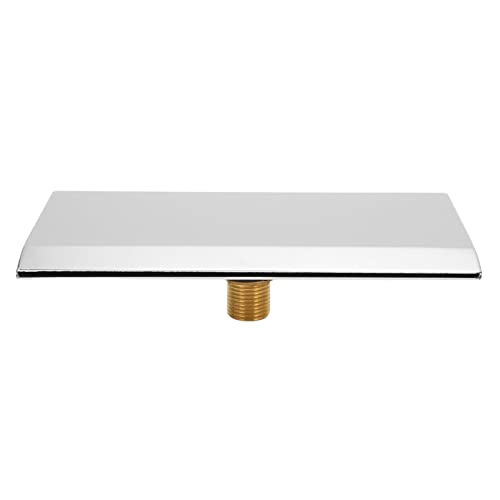 Bec de Baignoire Cascade en Acier Inoxydable Argent Zerodis Mural Chute d'eau Salle de Bain