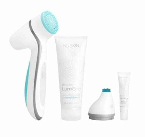 NU-SKIN age Loc Lumi-spa iO Cleansing Kit, Accent Head, Ideal Eye Cream & Cleanser for NORMAL Skin (4 item)