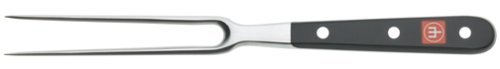 Wusthof CLASSIC Straight Meat Fork, One Size, Black, Stainless Steel