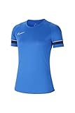 Nike Damen W Nk Df Acd21 Top Kurzarm Shirt, Königsblau/Weiß/Obsidian/Weiß, L EU