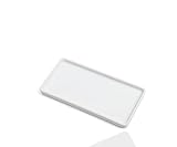 VSUINGO 6.4' Porcelain Small Bathroom Tray, Ceramic Countertop and Vanity Tray for Cosmetics, Perfume, Jewelry, Candle - Kitchen Soap Tray for Kitchen Counter (White)