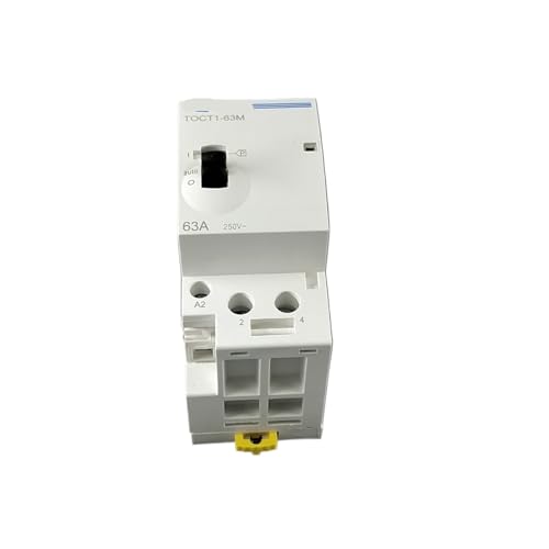 Contacteur modulaire 2P 63A TOCT1 pour rail DIN avec commande manuelle 2NC - 4