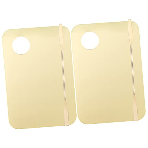 Beavorty 8 Conjuntos Paleta De Cores Paleta Placa De Cor Bandeja De Pintura De Paletes Placa De Maqu