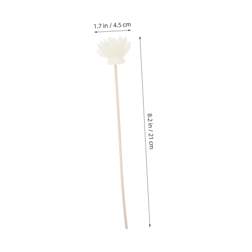 Difusor Aromático con 30 Varillas de Rattan Blanco Natural miniatura 2