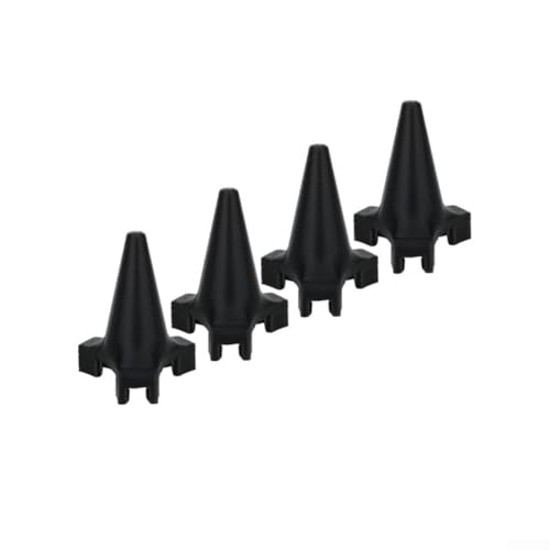 Carrello di atterraggio migliorato, confezione da 4 gambe di supporto in ABS per treppiedi con protezioni per le gambe, migliore stabilità su irregolari, per fotografia all'aperto (nero)