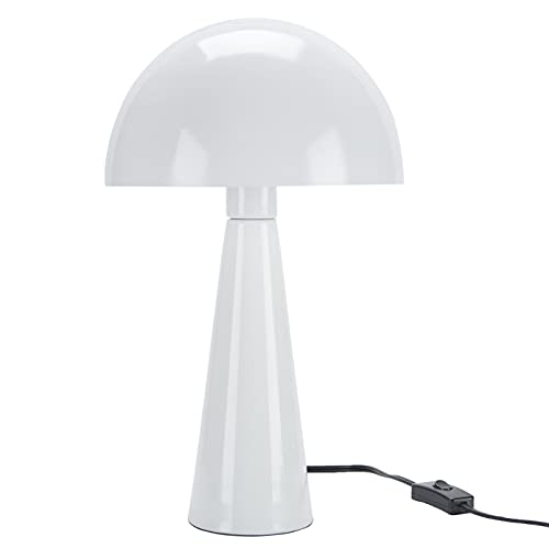 Lámpara de Mesa de Noche de Metal Blanca 16 pulg miniatura 2