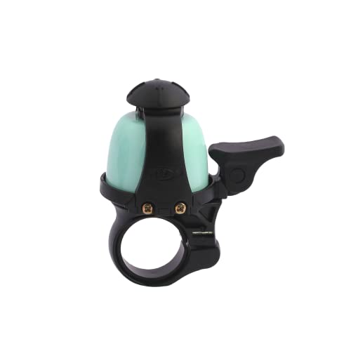 N+1 Macaron Bike Bell- Classic Brass Bicycle Bell with Cowbell Mode for Road Bikes, Mountain Bikes, Kids Bikes (Spring Green)