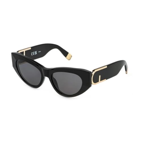 Furla, SUNGLASSES, SFU881-54-0700, SHINY BLACK, Female