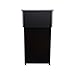 Oklahoma Sound Wood Tabletop Lectern with AV Cart/Lectern Base in Black