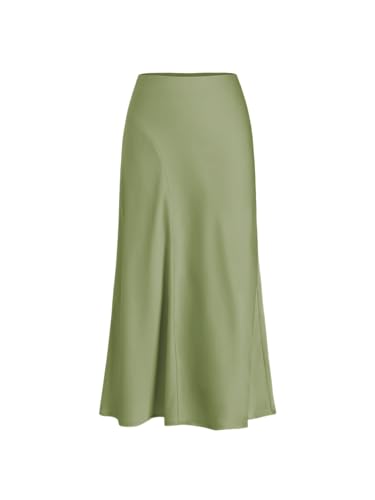 CIDER Ruffle Satin Maxi Skirt