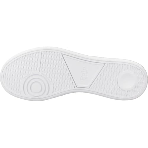 Polo Ralph Lauren Para Homem. 809860883003 Heritage Court Ii Sapatos De Couro Branco (43), Plano, CordãO, Casual - 6