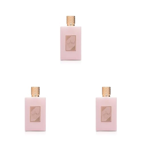 Lattafa Asdaaf Ameerat Al Arab Prive Rose Eau de Parfum Spray for Women, 3.4 Ounce (Pack of 3)