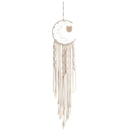 Uposao - Capteur De Rêves Dreamcatcher Handmade, Macramé Balanc Fait à la Main Attrape-rêves de Boho Rétro Vintage Tenture Ornement Home Decor Douche Mariage Accueil Salon Chambre Décoration Romantique,F