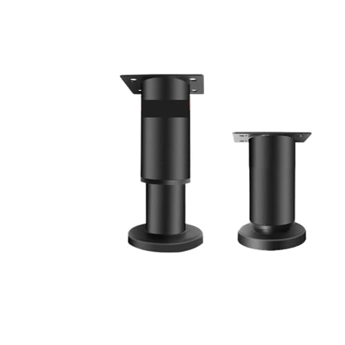 Patas telescópicas ajustables que nivelan tus muebles de acero inoxidable negro 2