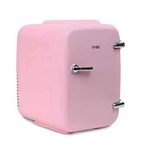VYBE-Mini-Beauty-Fridge-4-Liter-ACDC-Portable-Thermoelectric-Cooler-and-Warmer-Portable-Car-Mini-Fridge-Store-Serums-Moisturizers-Cream-Nail-Polish-AMZ22VYBE1004