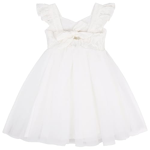 AGQT Baby Mädchen Tüllkleid Rüschen Ärmel Sommer...
