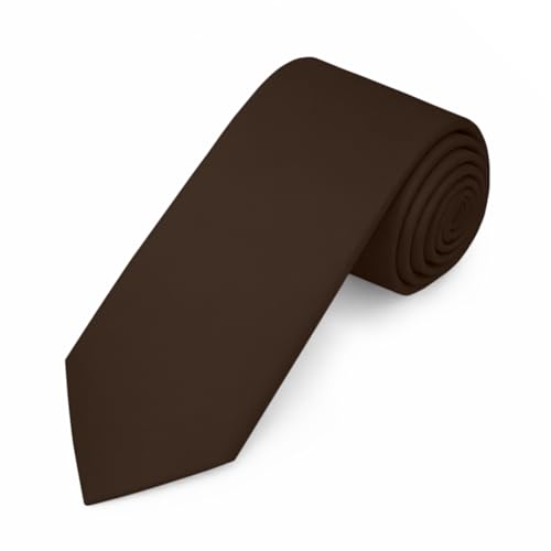 Image of Jacob Alexander Men's Slim Width 2.75 inch Solid Color Tie