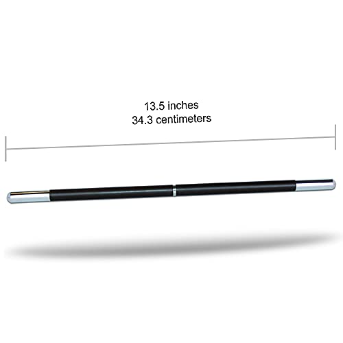 Magic Wand Pro Model Black And Chrome Tips Real Wood - Magician's Choice #TOP4