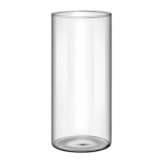 2 Pieces Plastic Vases Cylinders, Vase Filler Water Gel Beads Plant Vases, Decorative Centerpieces for Home or Wedding, Non-Breakable Plastic, Clear (Clear)