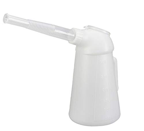 U-BCOO Long Mouth with Cover Plastic Machine Oil Pot Household Oiler with Scale