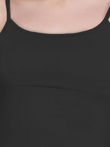 Image of DChica Essentials Padded Camisole Bra for Women, Sleeveless Undershirts Cami Vest with Adjustable Straps, Cotton Camisole Tank Top /Innerwear for Women Solid Pattern