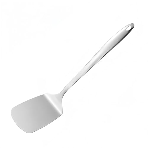 IMEEA Turner Spatula Stainless Steel Solid Turner for Cooking Metal Spatula for Kitchen Use, 13.5-Inch