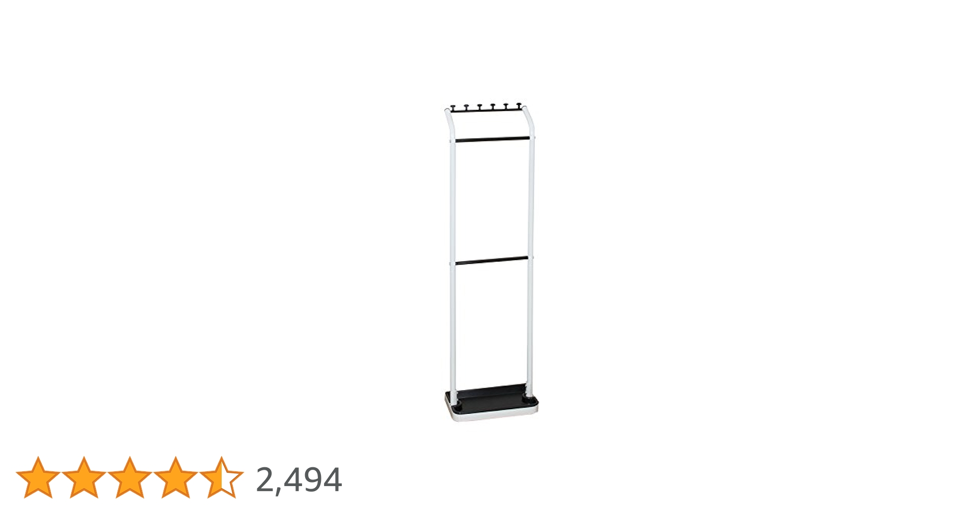 B[傘立て アンブレラハンガー ホワイト/ブラック 耐荷重3kg]288