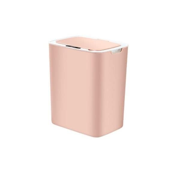14L Smart Induction Trash Can, Electric Household Trash Bin with USB Charging, Silent and Automatic Opening for Kitchen, Bedroom, Bathroom(Pink)
