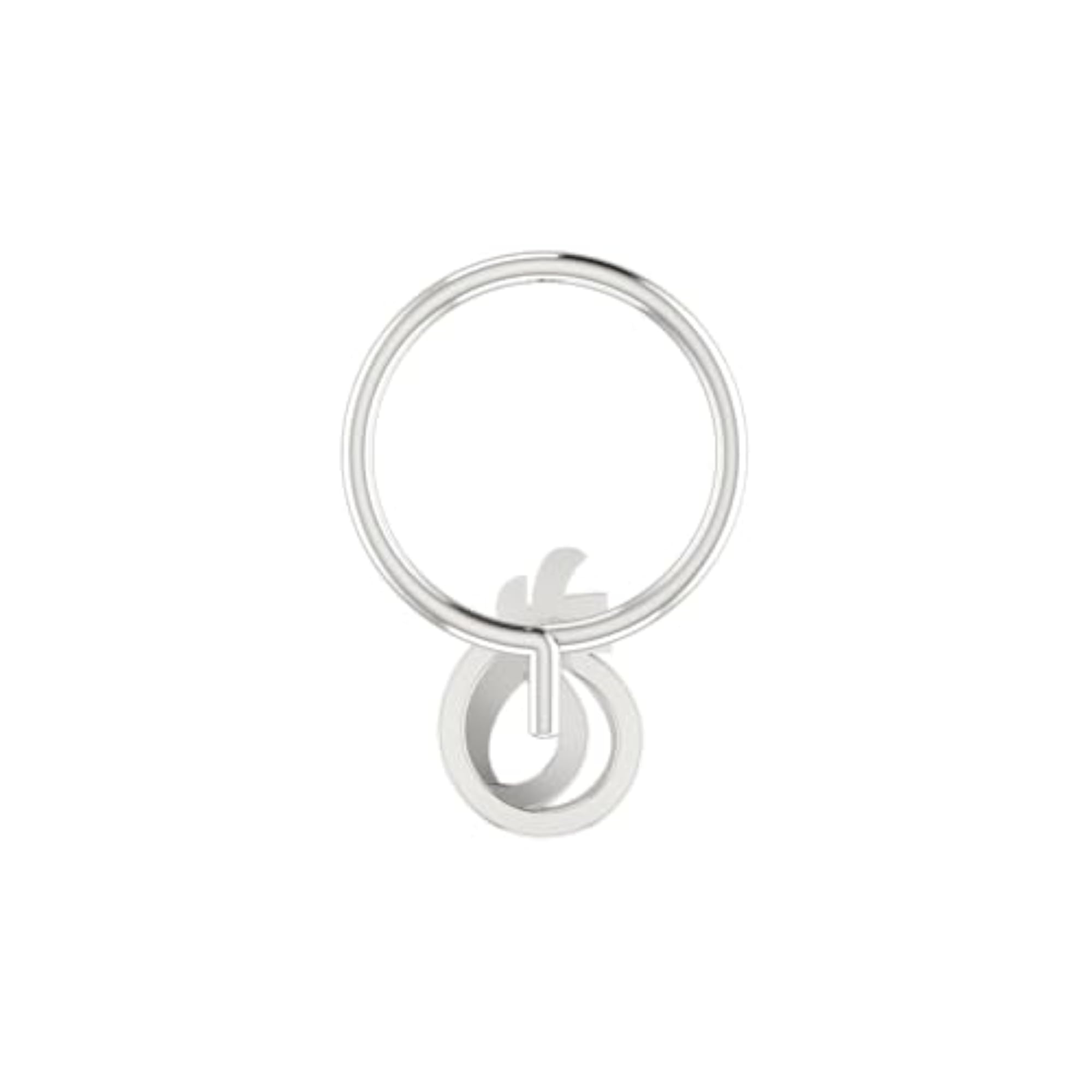 Women's 14Kt White Gold Stud Nosering