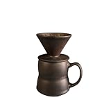 JAMNGHB Classical Ceramic V 60 Kaffeebrauer, 460 ml, mit großer Durchflussmenge, Heimbrau-Set zur Verbesserung von Geschmack und Geschmack, Keramik-Brühset