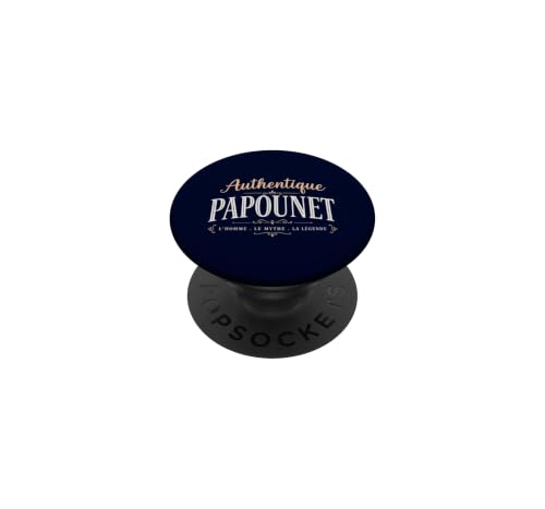 Authentique Papounet l'homme Le Mythe La Légende Papa PopSockets PopGrip Adhésif