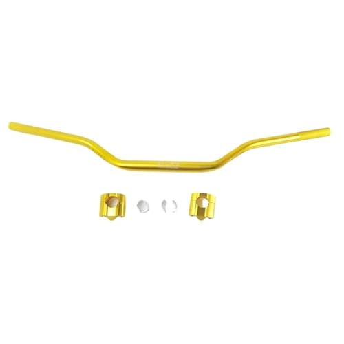 Guidon de moto anti vibration pour pince Fat Bar Pit Bike doré
