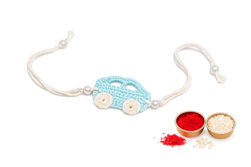 Image of El Regalo Kids Rakhi- Crochet handmade Rakhis for Little Brother /Niece /Nephew | Soft, Knitted Crochet Rakhis with Cartoon Characters- for Kids /Babies /Toddlers