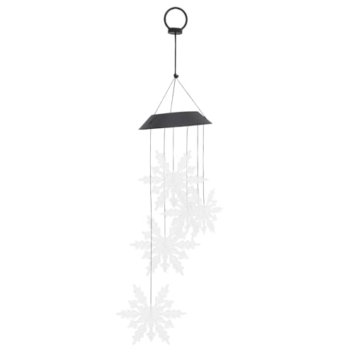 POPETPOP Lámpara Solar LED Carrillón de Viento Exterior con Cambio de Colores Decoración Colgante para Jardín Patio y Navidad Fácil Instalación