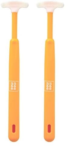 Mee Mee Manual Tongue Cleaner for Baby|Tender Baby Oral Cleaner Toothbrush with Silicone Scraper|Suitable from 6+ Months|With Non-Slip Handle, Soft Rubber Tip & Easy Grip for Kids/Babies (Orange)-image-20