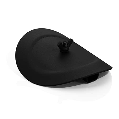 LANZZAS Clapet de nettoyage pour tuyau de poêle, diamètre 180 mm (noir)